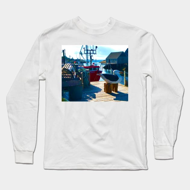 Peggy’s Cove, Nova Scotia Long Sleeve T-Shirt by Dillyzip1202
